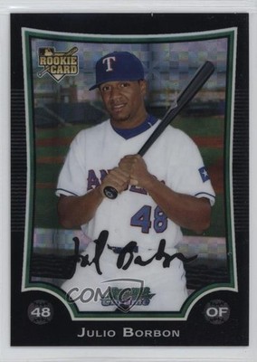 2009 Bowman Draft Chrome X-Fractor /199 Julio Borbon #BDP49 qw7