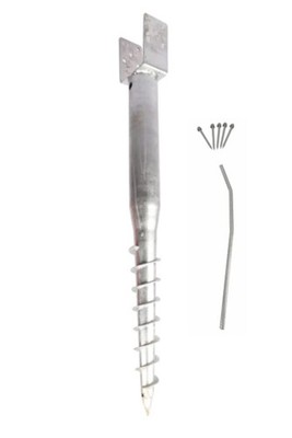 American Ground Screw U-Model - Easy-Install No-Dig Ground Anchor for Standar...
