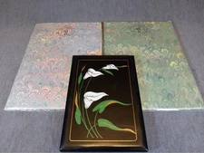 Two Carta Pavone Stationary Packages made in Italy & Asian Address Book