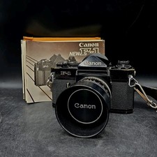 Canon F1 F-1 35mm SLR Film Camera Body W/FD 50mm F1.8 Lens