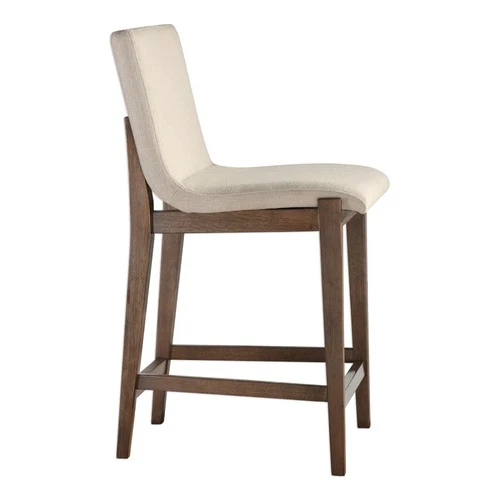 Uttermost 23390 Klemens 20"W Wood Frame Kitchen Stool - MultiColor - Picture 3 of 7