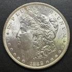 1888 Morgan Dollar United States $1 Coin 90% Silver AU/BU Cartwheel Luster