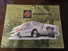 1959 Mg Magnette Sedan Factory Brochure Original