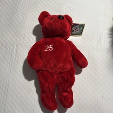 Salvino's Big Bammers Mark McGwire 25 Red Plush Beanbag Bear Vintage 1999