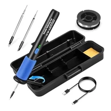 Cordless Soldering Iron, USB Portable Wireless Electric Soldering, 1100mAh 
