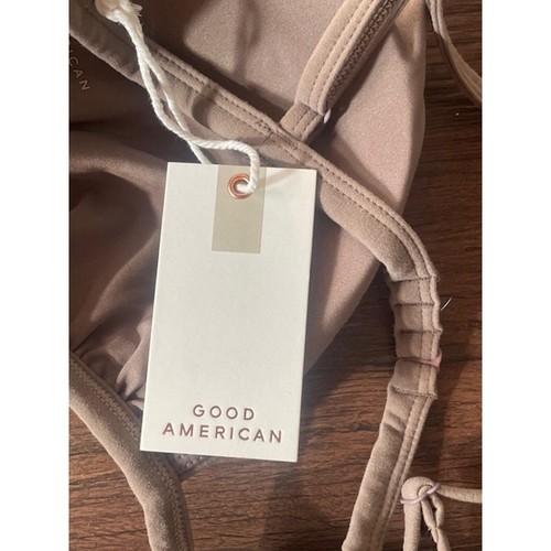 Good American Bikini Oberteil Größe 5 (XL) dunkel taupe - Bild 3 von 5