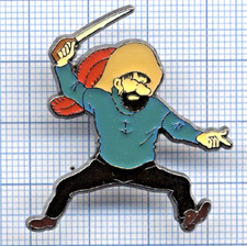 Pin's CORNER 269 CAPTAIN HADDOCK sword Le secret de la UNICORN TINTIN Hergé comic book