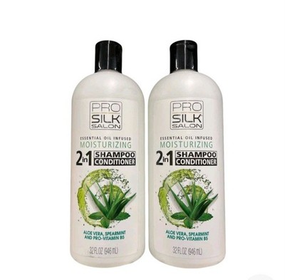 Pro Silk Salon Conditioner & Shampoo Moroccan Argan Coconut Oils 32 Fl Oz Ea