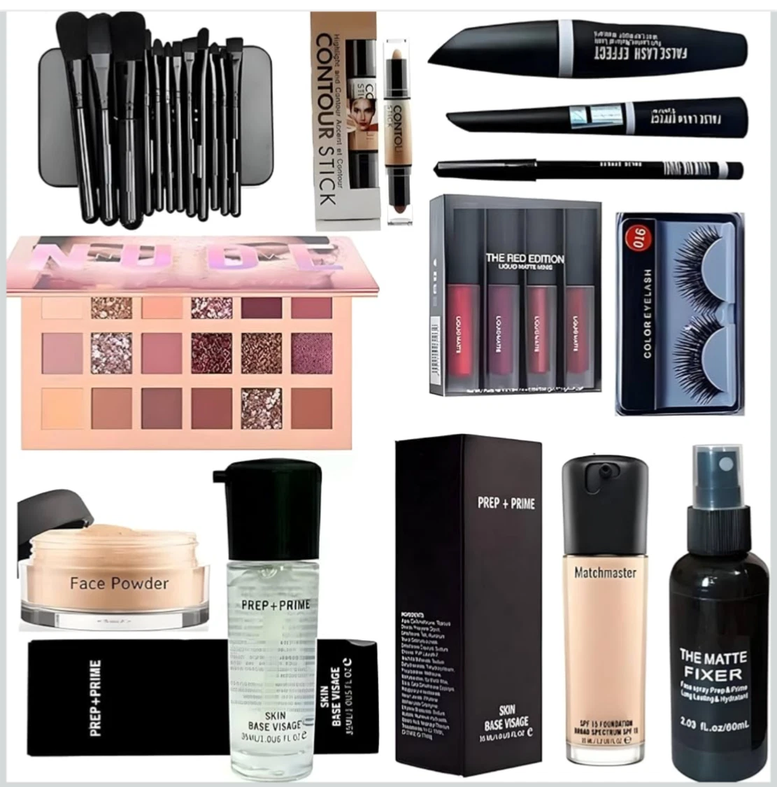 SHISHI HD Waterproof Makeup Kit Combo For Women & Girls (Set of 15) Eyeshadow
Opens in a new window