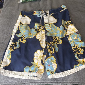 Vintage Abercrombie & Fitch Swim Trunks Size 32 Floral Board Shorts