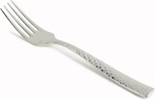 Lucca Faceted 18/10 Stainless Steel Flatware Salad/Dessert Fork, Set of 12
