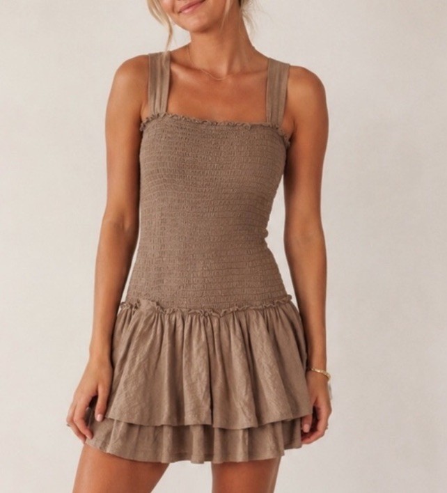American Eagle Outfitters Sunchaser Double Tier Mini Dress Size Large