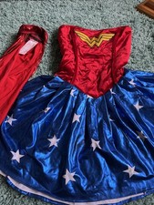 Womens Medium Fancy Dress Official Wonder Woman Costume - Justice League