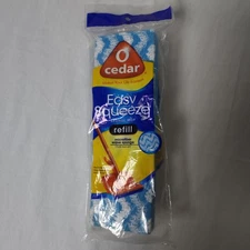 O-Cedar Easy Squeeze Microfiber Wave Sponge Mop Refill Head Blue NOS