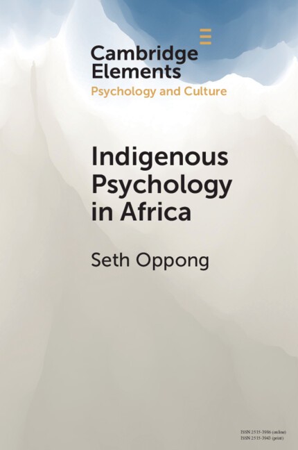 Indigenous Psychology in Africa Oppong Paperback Cambridge University Press
