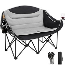 Protable Oversized Double Camping Chair Folding 2 Person Camping Chair Loveseat