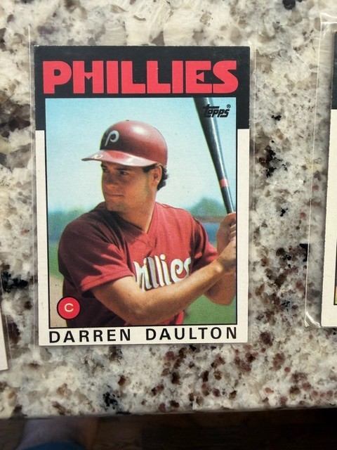 1986 TOPPS MLB BASEBALL CARD PHILADELPHIA PHILLIES DARREN DAULTON #264
