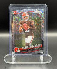 2025 Panini Prizm Shedeur Sanders Browns Rookie RC #302 Silver Lazer Prizm