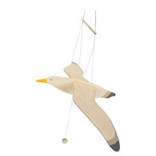 Ostheimer - 5520068 - Mobiele meeuw, hout, handwerk, 61 cm x 30 cm x 3 cm