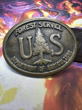 Forest Service Department Of Agriculture Belt Buckle with Service Number