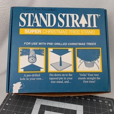 HEAVY DUTY Straight Super Christmas Tree Stand RS-107 LIVE 6 to 10 Foot USA Made