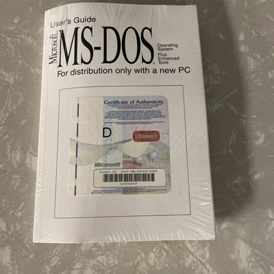 Genuine: Microsoft MS-DOS 6.22 Full Version with 3.5 disks & COA New