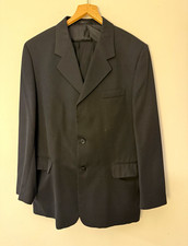 Copperstone Mens 2 Piece Suit Black 40 Chest Blazer W36 Regular Trousers