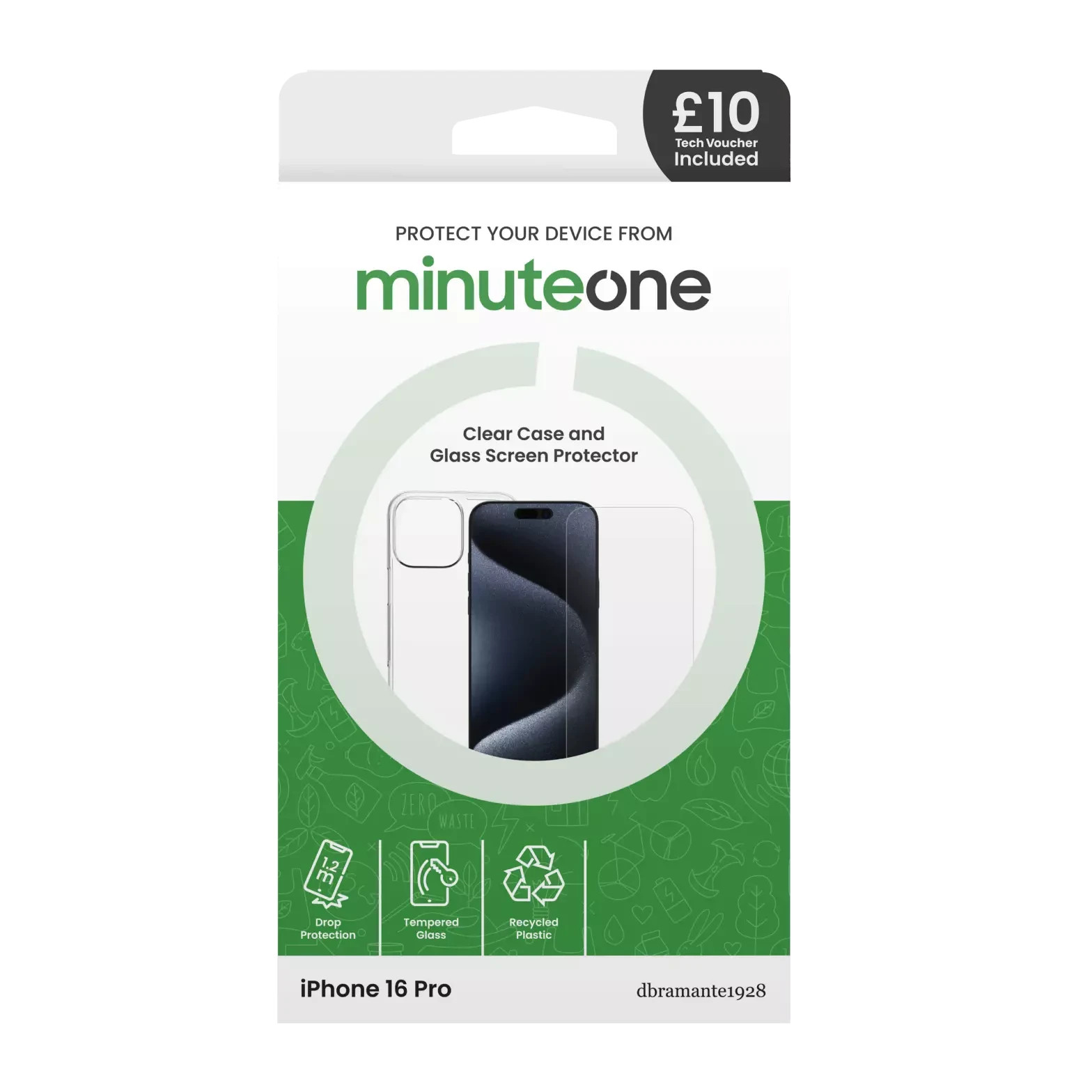  iPhone 16 Pro Max Minute One Screen Protector And Case EE