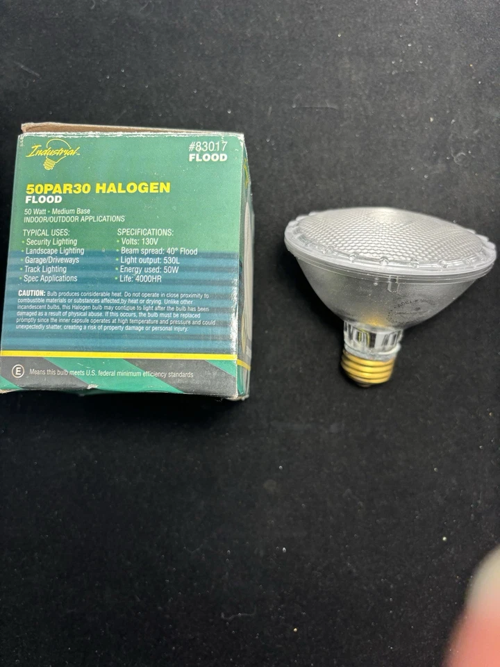 ⚡️4-pack⚡️Industrial 50PAR30/FL Bulbs Medium Base 130V 50W 4000Hr 40 Deg #83017 - Image 3 of 4