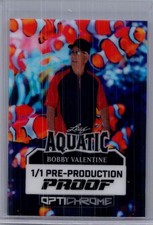 Bobby Valentine 2025 Leaf Optichrome Baseball 1/1 Pre Production Proof