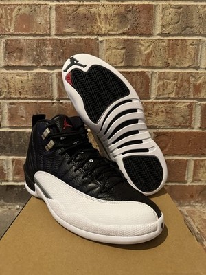 New 10.5 Nike Air Jordan 12 Playoffs XII Retro Black White Red CT8013-006 Men