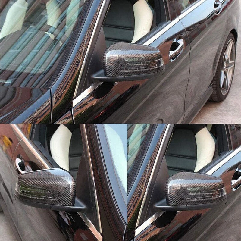 Tapa de fibra de carbono para Mercedes-Benz W212 W204 2011-18 Foto 3 de 4