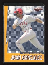 1999 Pacific Invincible Seismic Force #19b Juan Gonzalez Texas Rangers