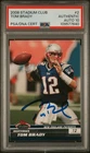 2008 TOPPS STADIUM CLUB #2 TOM BRADY PSA AUTHENTIC DNA AUTO 10