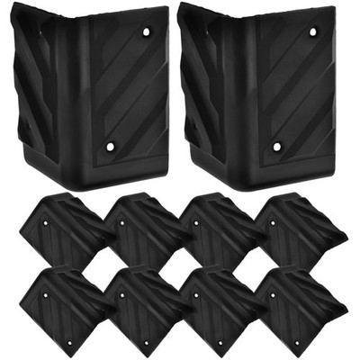 Eckenschutz Lautsprecher, Kunststoff, Schwarz, 16 Stück, 7.5x5cm, Möbel & Git...