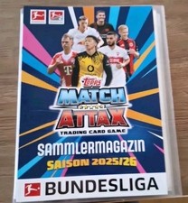 Topps Bundesliga Match Attax 25/26 Leere Sammelmappe + 5 Booster 2025 2026