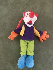 Authentic Original Disney Parks Red and Blue Goofy Plush 11" Colorful