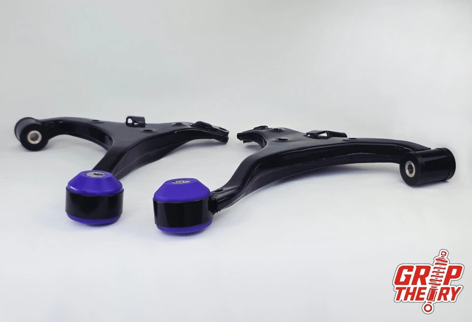 Brazos de control inferiores delanteros Honda Civic tipo R EP3 casquillos giratorios Powerflex 2001-05 Foto 4 de 4