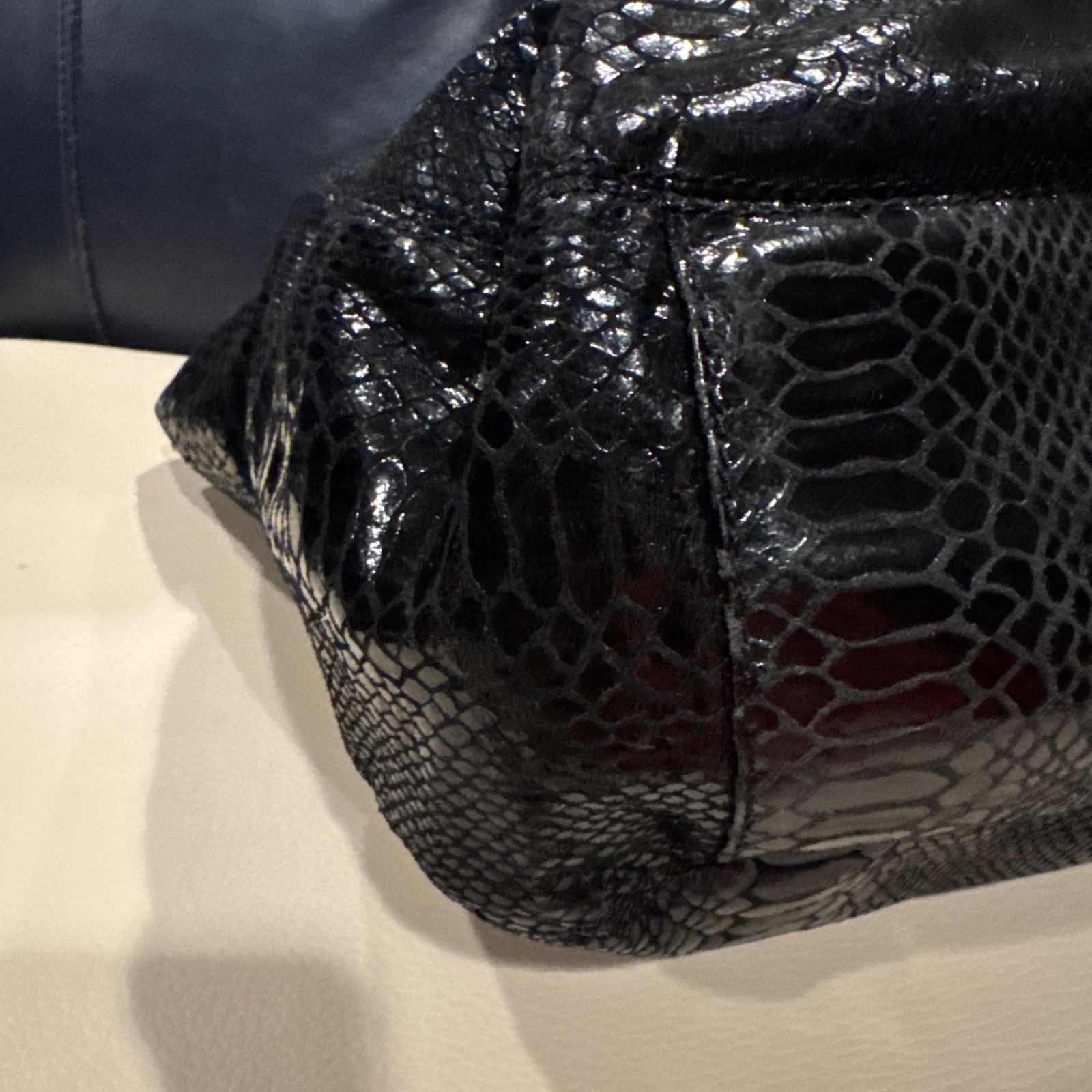 Michael Kors Python Embossed Leather Medium Lilly… - image 12