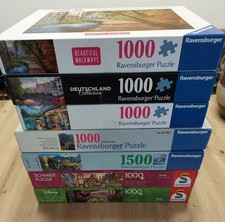 Konvolut Puzzle  6 x 1000,  1x1500 Teile-2x S...