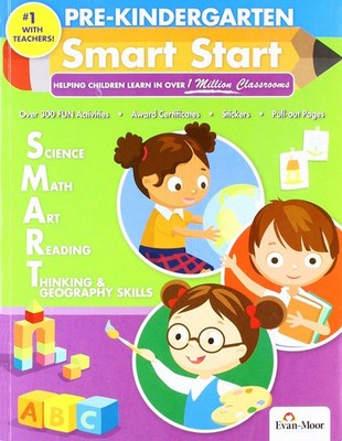 Evan-Moor Smart Start, Grade Pre-K Activity Book - Learning Enrichment Workb...