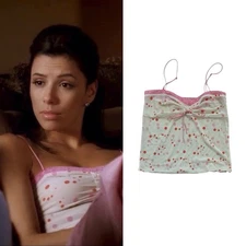 Polka Dot Lace Trim Camisole As Seen On Gabrielle Solis In Desperate Housewives