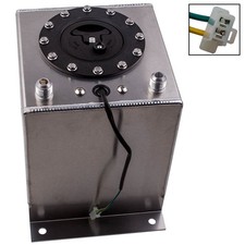 2.5 Gallon 9.5l Fuel Cell Tank Aluminum Racing Drift With Level Sender Oil Tank