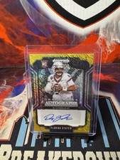 2025 Prizm Draft DJ Uiagalelei Auto Gold Shimmer FOTL #’d 09/15 Florida State