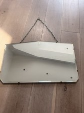 Frameless Wall Mirror Large Bevel Edge 15 x 25" Mid Century Vintage Deco