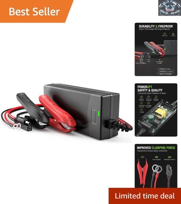 Compact 12V 14.6V LiFePO4 Battery Charger with SAE, Ideal for Outdoor Use