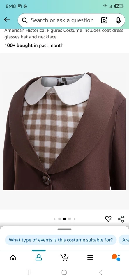 Rosa Parks Kids Costume 7/8 Years Old  Size - Image 3 of 4