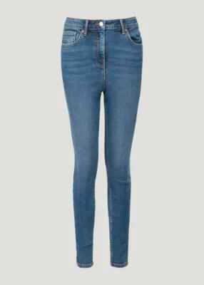 PAPAYA DAMEN SUPER SKINNY JEANS MIDWASH NORMALE LÄNGE NEU (ref R)