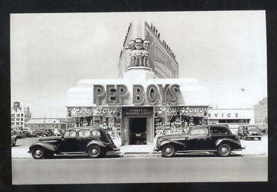 Real Photo Pep Boys Auto Parts Store Advertising Postcard Copy Old