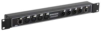 DJ PA Live Zubehör 4-Kanal NetCore Multicore Rackbox XLR parallel RJ45 Cat DMX